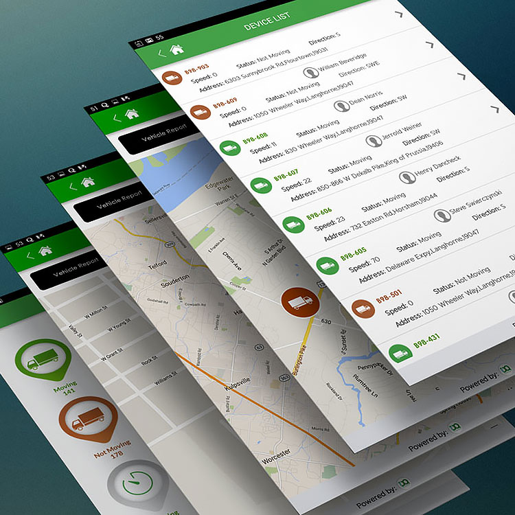Examples of the DQT interface and app screens